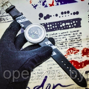 Часы женские Chopard Argent Geneve S9204 со стразами Черный