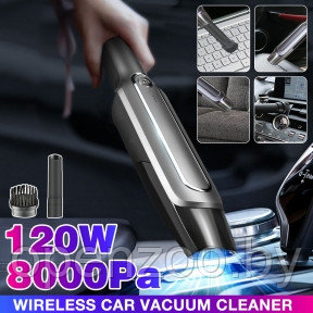 Портативный вакуумный мини пылесос для авто и дома 2 in 1 Vacuum Cleaner  JB-80  (2 насадки)