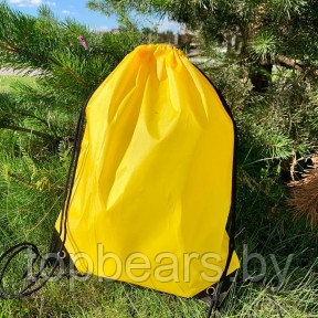 Рюкзак - мешок Tip для спортивной и сменной обуви / Компактный, сверхлегкий, усиленный Желтый - фото 1 - id-p185172516