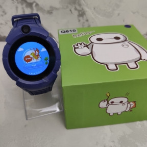 Детские GPS часы Smart Baby Watch Q610 (версия 2.0) качество А Синие - фото 1 - id-p109389036