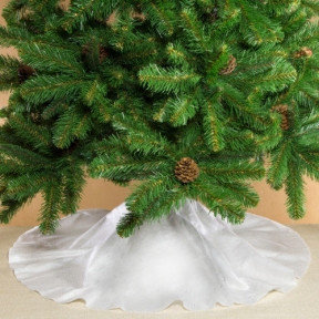 Юбка (лужайка) декор под новогоднюю ёлку (полиэфир 100), елочное украшение, коврик под елку, диаметр 1 метр