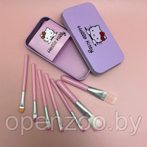 Набор кистей для макияжа 7 штук Hello Kitty Pink - фото 1 - id-p91715825