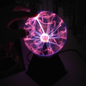 Плазменный шар Plasma light декоративная лампа Тесла (Молния), d15 см