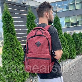 Городской рюкзак Gerk  с USB и отделением для ноутбука до 17,32 Красный