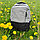 Городской рюкзак Urban с USB и отделением для ноутбука до 15.75 Серый с серым, фото 9