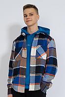 Мужская осенняя хлопковая большого размера рубашка Kivviwear 1012.03 48р.