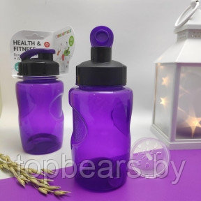 Анатомическая детская бутылка с клапаном Healih Fitness для воды и других напитков, 350 мл Фиолетовый - фото 1 - id-p180039412