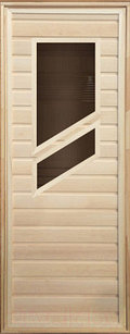 Деревянная дверь для бани Везувий 1900х700