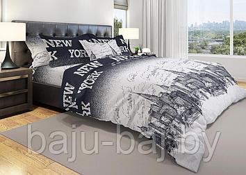 Полуторный комплект постельного белья  Нью-Йорк сити