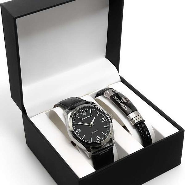 Мужской подарочный набор 2 в 1 ( часы + браслет) - фото 3 - id-p196874552