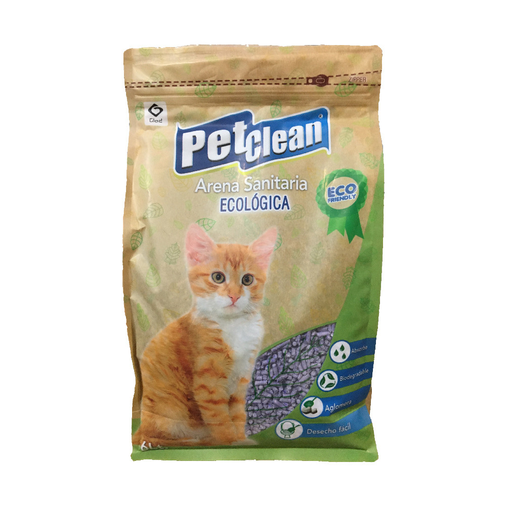 "Pet Clean" наполнитель TOFY с ароматом Лаванды 6л