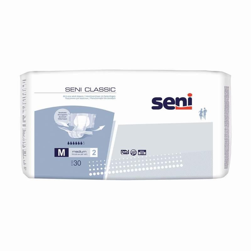 Подгузники для взрослых Seni Classic, размер 2 (Medium), 30 шт. - фото 1 - id-p196875522