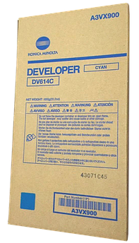 Девелопер для Konica Minolta Bizhub DV-614C Cyan (ОРИГ)