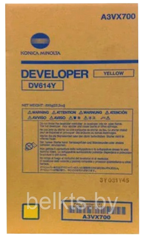 Девелопер для Konica Minolta Bizhub DV-614Y Yellow (ОРИГ)