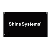 Флаг фирменный с логотипом | Shine Systems | 100*150см (габардин)