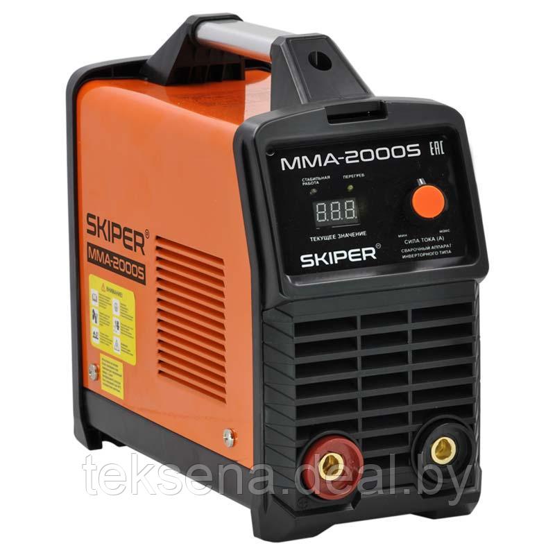 Инвертор сварочный SKIPER MMA-2000S (160-260 В, LED диспл., 120А, 1,6-2,5 мм, электрост. от 6,0 кВт) - фото 2 - id-p196884491