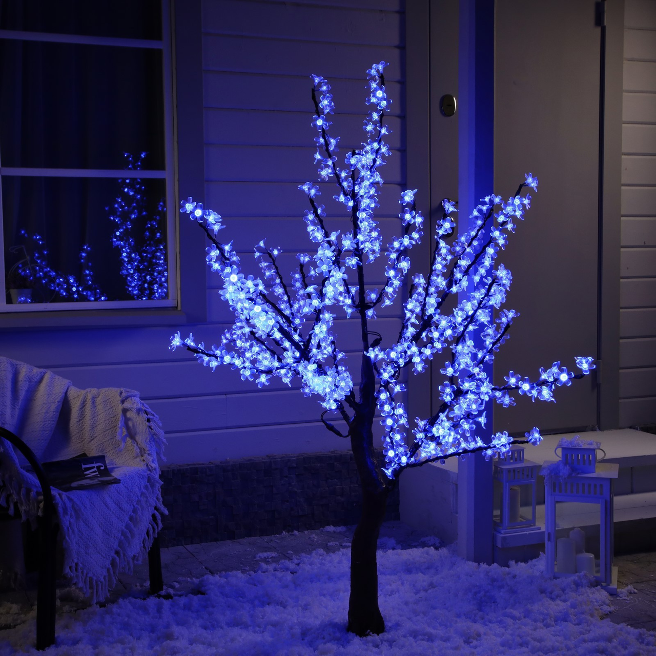 Светодиодное Дерево "Сакура" Синее - фото 2 - id-p196887873