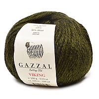Пряжа Gazzal Viking цвет 4010 болотный