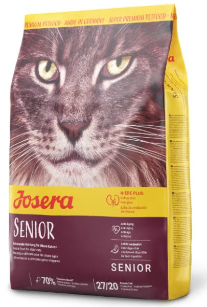 Сухой корм для кошек Josera Senior (от 7 лет/хроническая почечная недостаточность) 10 кг - фото 1 - id-p196889186
