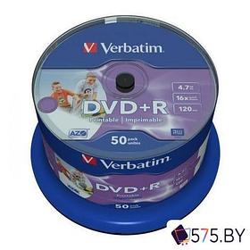DVD+R диск Verbatim 4.7Gb 16x 43512 (50 шт.)