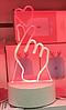 3 D Creative Desk Lamp (Настольная лампа голограмма 3Д, ночник)  "I Love You", фото 3