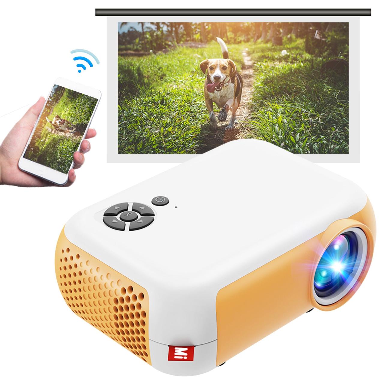 Мультимедийный портативный светодиодный LED проектор Mini Projector A10 FULL HD 1080p (HDMI, USB, пульт ДУ)