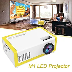 Мультимедийный портативный светодиодный LED проектор Mini Projector M1 FULL HD 1080p (HDMI, USB, пульт ДУ)