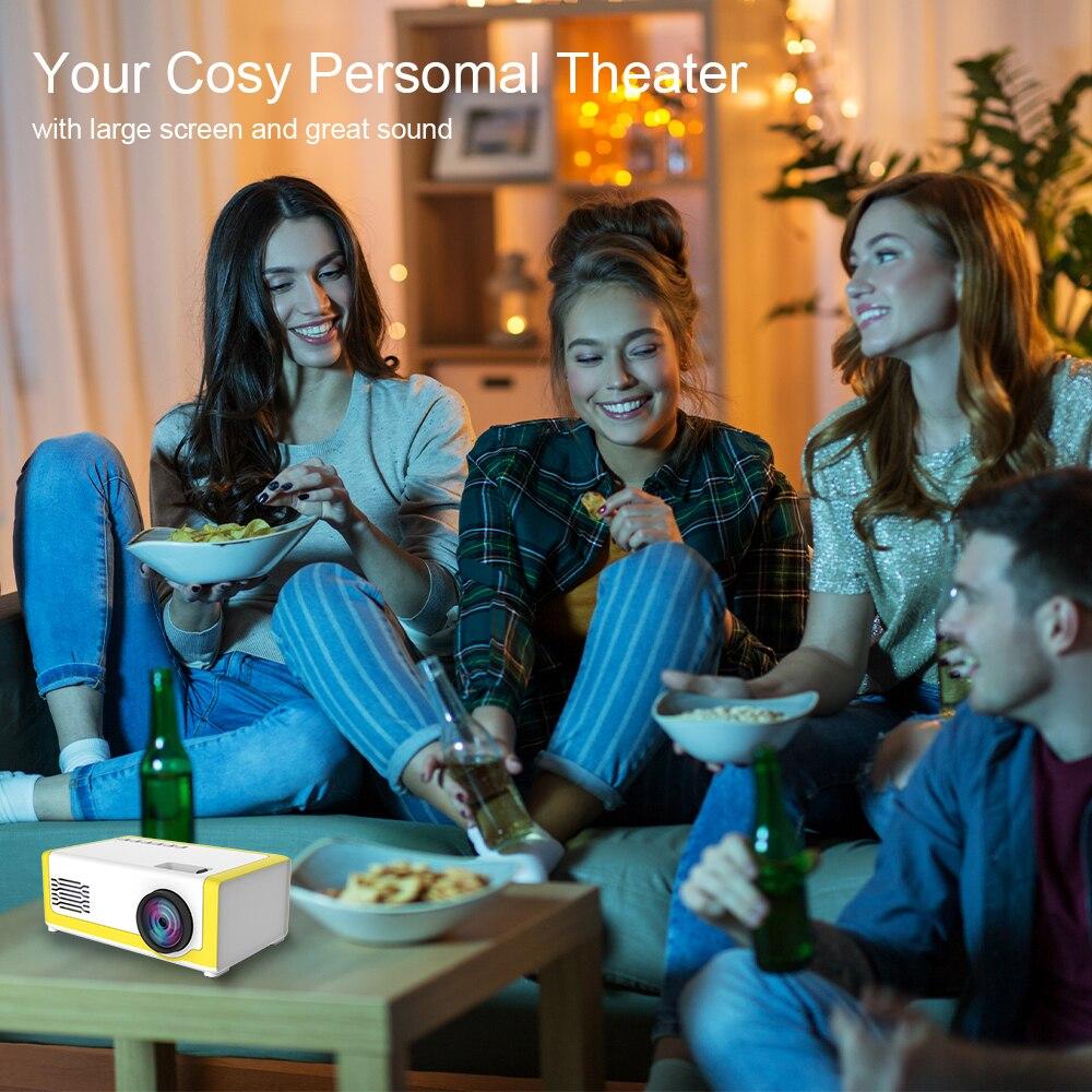 Мультимедийный портативный светодиодный LED проектор Mini Projector M1 FULL HD 1080p (HDMI, USB, пульт ДУ) - фото 8 - id-p196913528