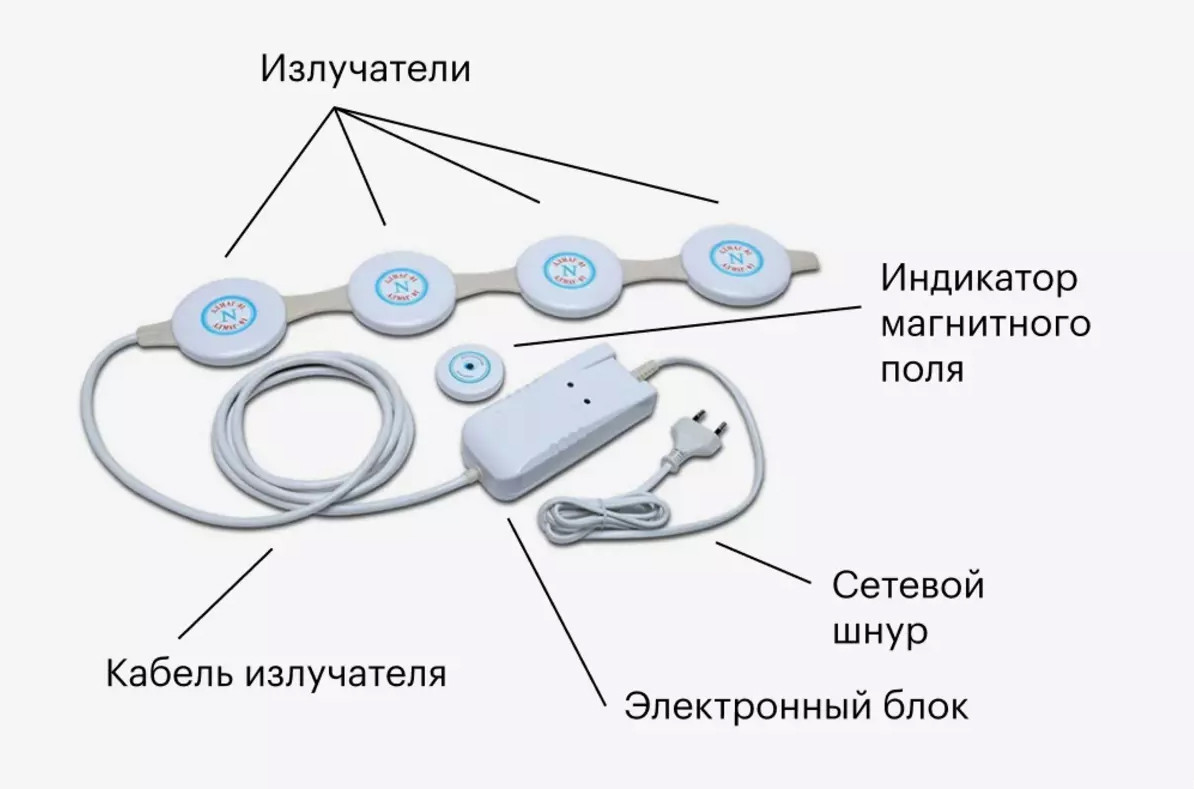 Аппарат магнитотерапевтический бегущим импульсным полем малогабаритный АЛМАГ-01 - фото 3 - id-p61440247