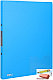 Папка на 2-х кольцах Deli, А4, 30 мм., 700 мкм., голубая, фото 2