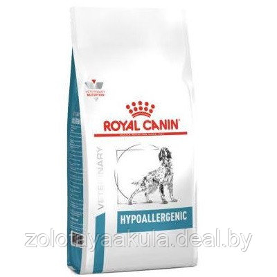 Корм ROYAL CANIN Hypoallergenic Canin 2кг диета для собак при пищевой аллергии - фото 1 - id-p196914929