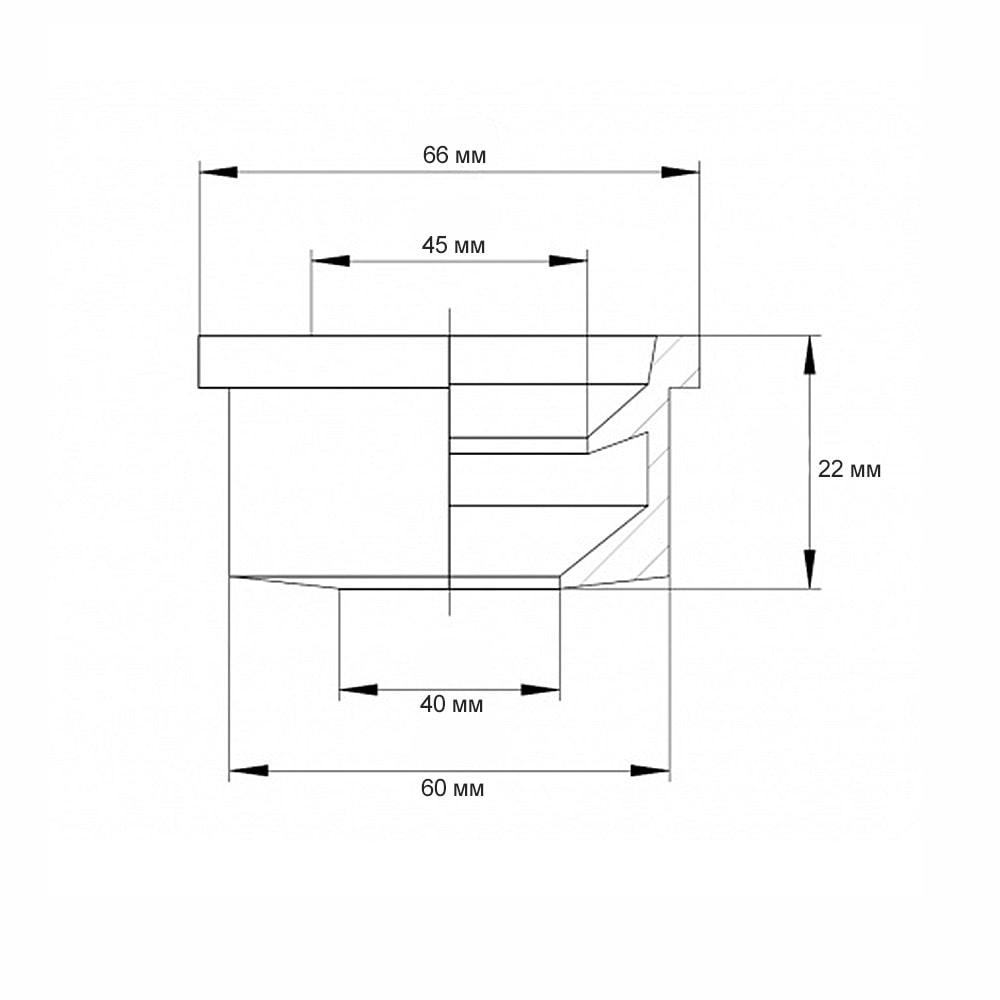 Манжета уплотнительная переходная 50/50 F Ostendorf HTGM для сифонного отвода - фото 2 - id-p196917182