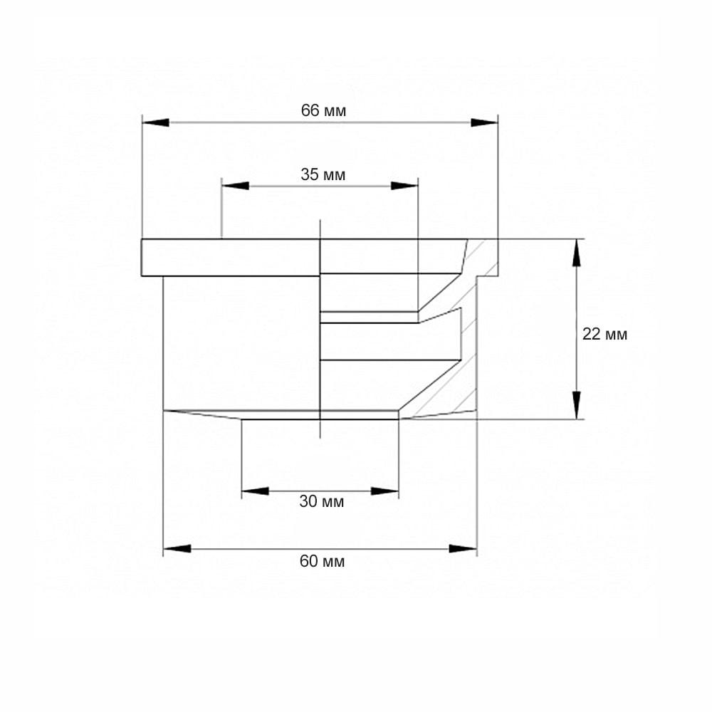 Манжета уплотнительная переходная 50/40 E Ostendorf HTGM для сифонного отвода - фото 2 - id-p196917187
