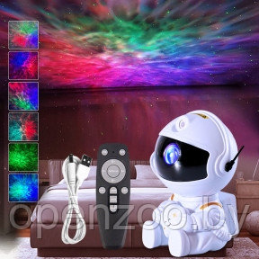 Ночник проектор игрушка Астронавт Astronaut Nebula Projector HR-F3 с пультом ДУ - фото 1 - id-p192621373