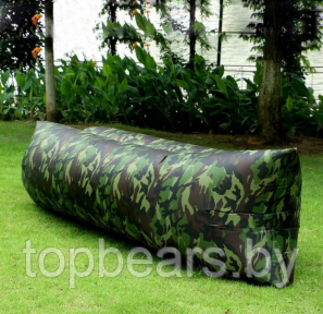 Надувной диван (Ламзак) размер XL 200 х 90см Хаки - фото 1 - id-p179744727