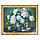 Алмазная мозаика 40*50 см, белые пионы, фото 2