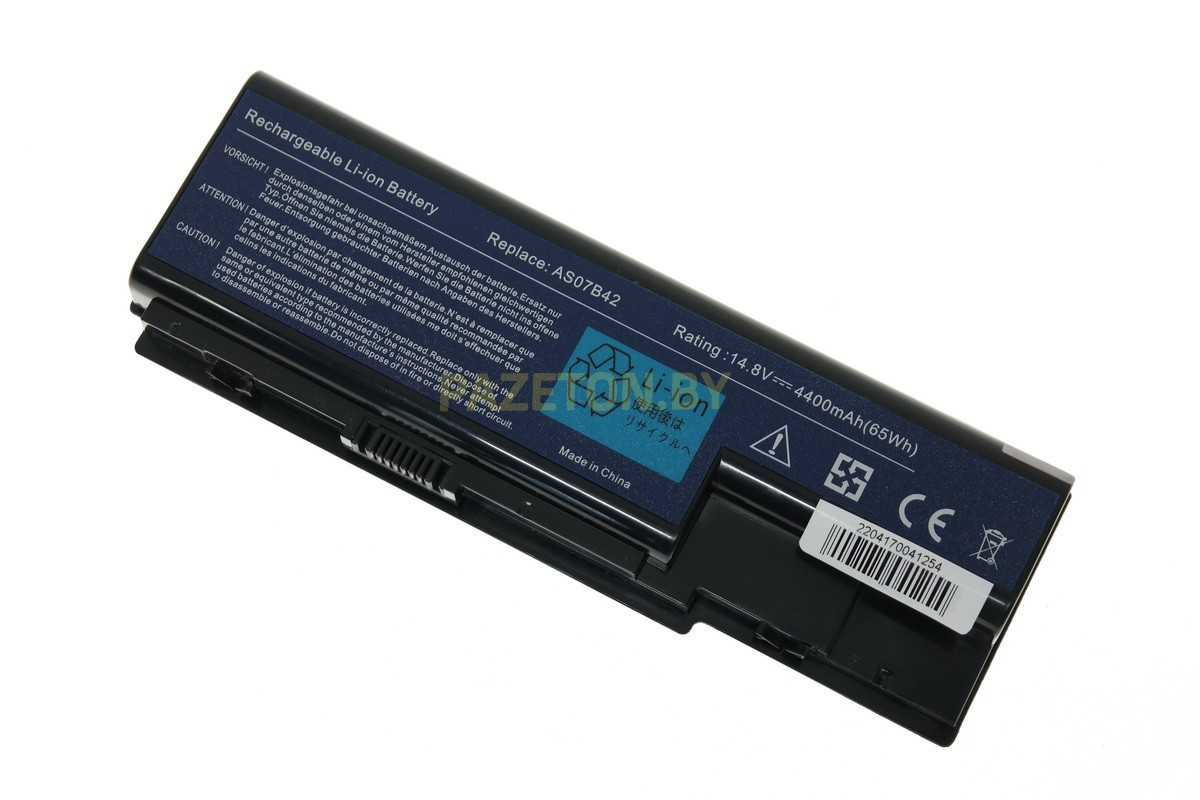 Аккумулятор для ноутбука Acer Aspire 5720 5720G 5720Z 5720ZG li-ion 14,8v 4400mah черный, фото 1
