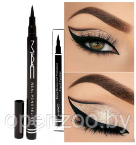 Ликвидация Черная подводка - фломастер MAC New Waterproof Protective Liquid Eyeliner, 2g Черный