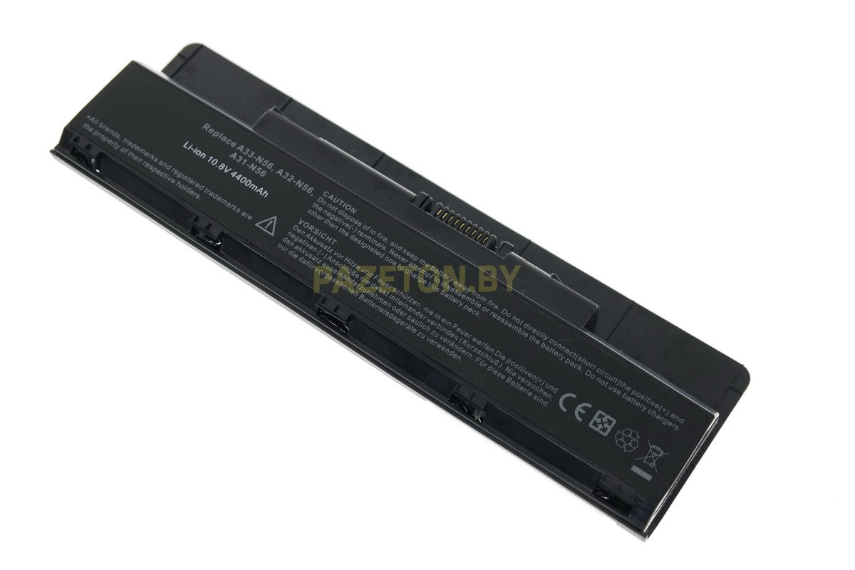 Аккумулятор для ноутбука Asus N46VJ N46VM N46VZ N56D li-ion 11,1v 6600mah черный, фото 1