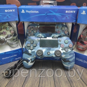 Игровой геймпад Sony DualShock 4 , беспроводной Синий хаки - фото 1 - id-p142589661