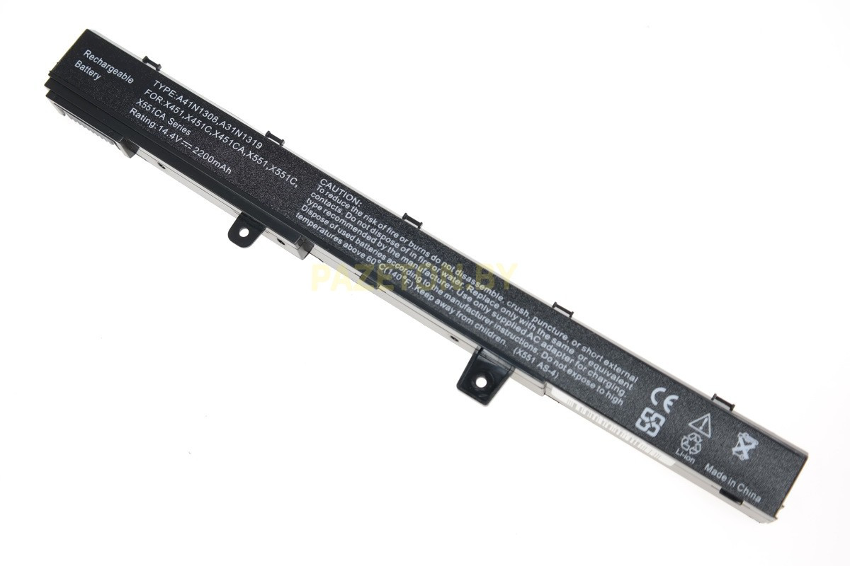 Аккумулятор для ноутбука Asus X551M x451 li-ion 14,4v 2200mah черный, фото 1