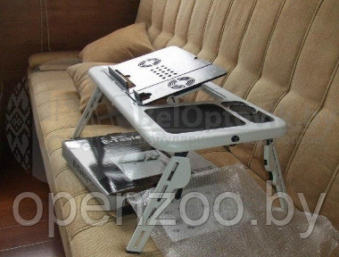 УЦЕНКА Портативный складной столик для ноутбука E-Table LD09 (постельный стол Е-тейбл) подставка для ноутбука - фото 1 - id-p129573470