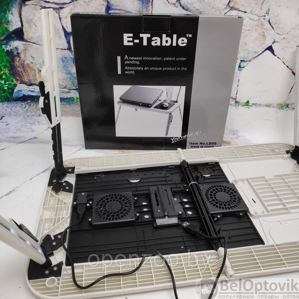 УЦЕНКА Портативный складной столик для ноутбука E-Table LD09 (постельный стол Е-тейбл) подставка для ноутбука - фото 9 - id-p129573470