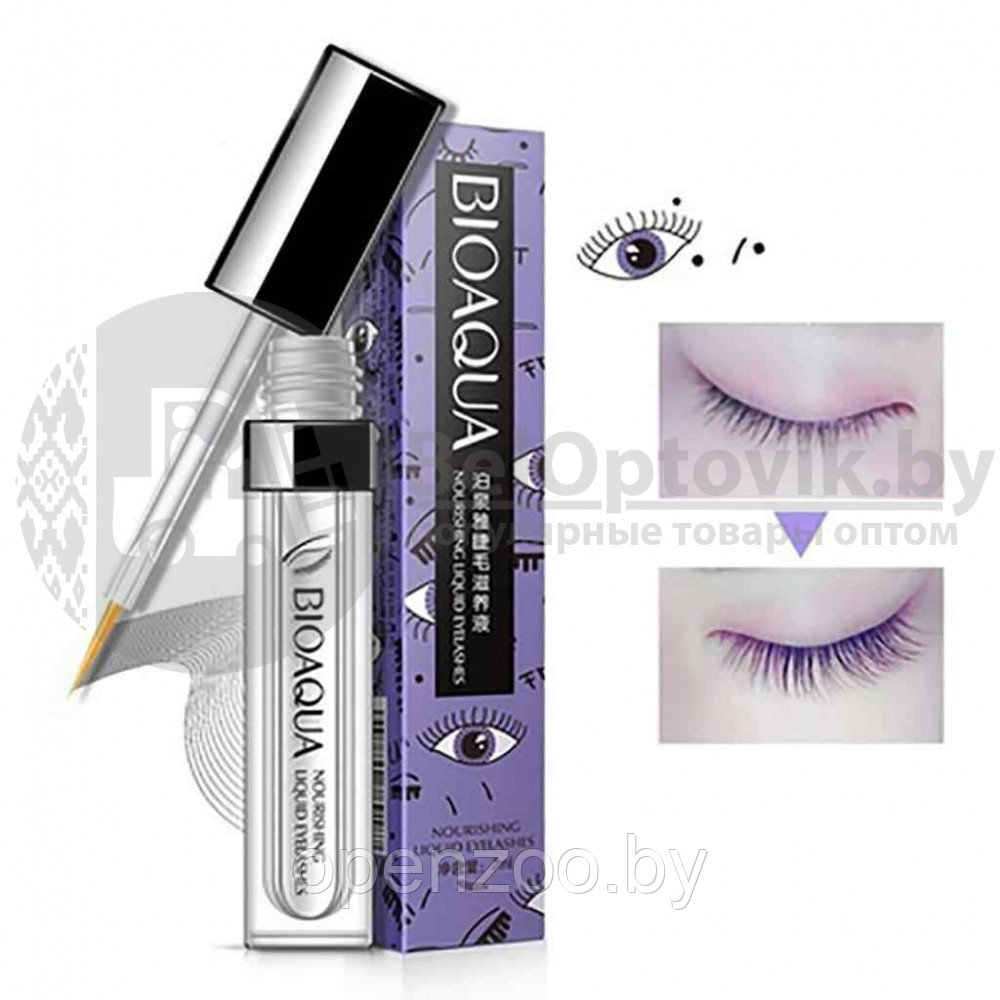 Ликвидация Сыворотка гель для роста ресниц и бровей Bioaqua Eyelashes, 7 ml - фото 6 - id-p105148122