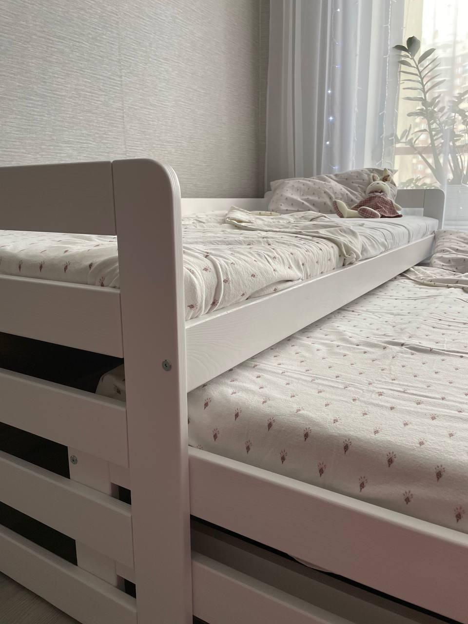 Кровать для двоих детей из массива «Вуди-14» ("Лотос-24") - фото 5 - id-p196928029