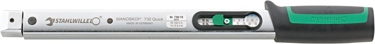 730/10 QUICK, Моментный ключ с креплением для сменного инструмента 20-100 Нм, STAHLWILLE, 50184010