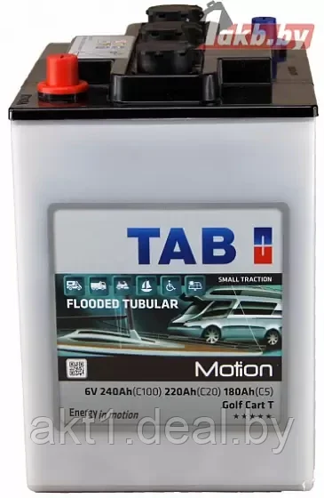 АККУМУЛЯТОР TAB MOTION TUBULAR GOLF CART T (180 A/H, 220 A/H) 6V