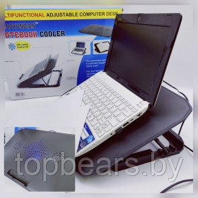 Подставка - столик для ноутбука / планшета с охлаждением (1 вентилятор) Shaoyundian Notebook Cooler, 36 х 26, фото 1