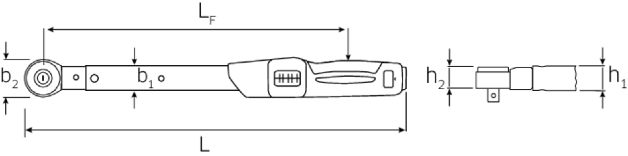 730NR/20 FK, Моментный ключ с несъемной трещоткой 1/2'', 40-200 Нм, STAHLWILLE, 96503120 - фото 2 - id-p196929447