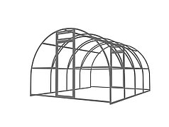 Каркас теплицы без поликарбоната Петровна Люкс 3*8 м 40*20 мм шаг 0,67